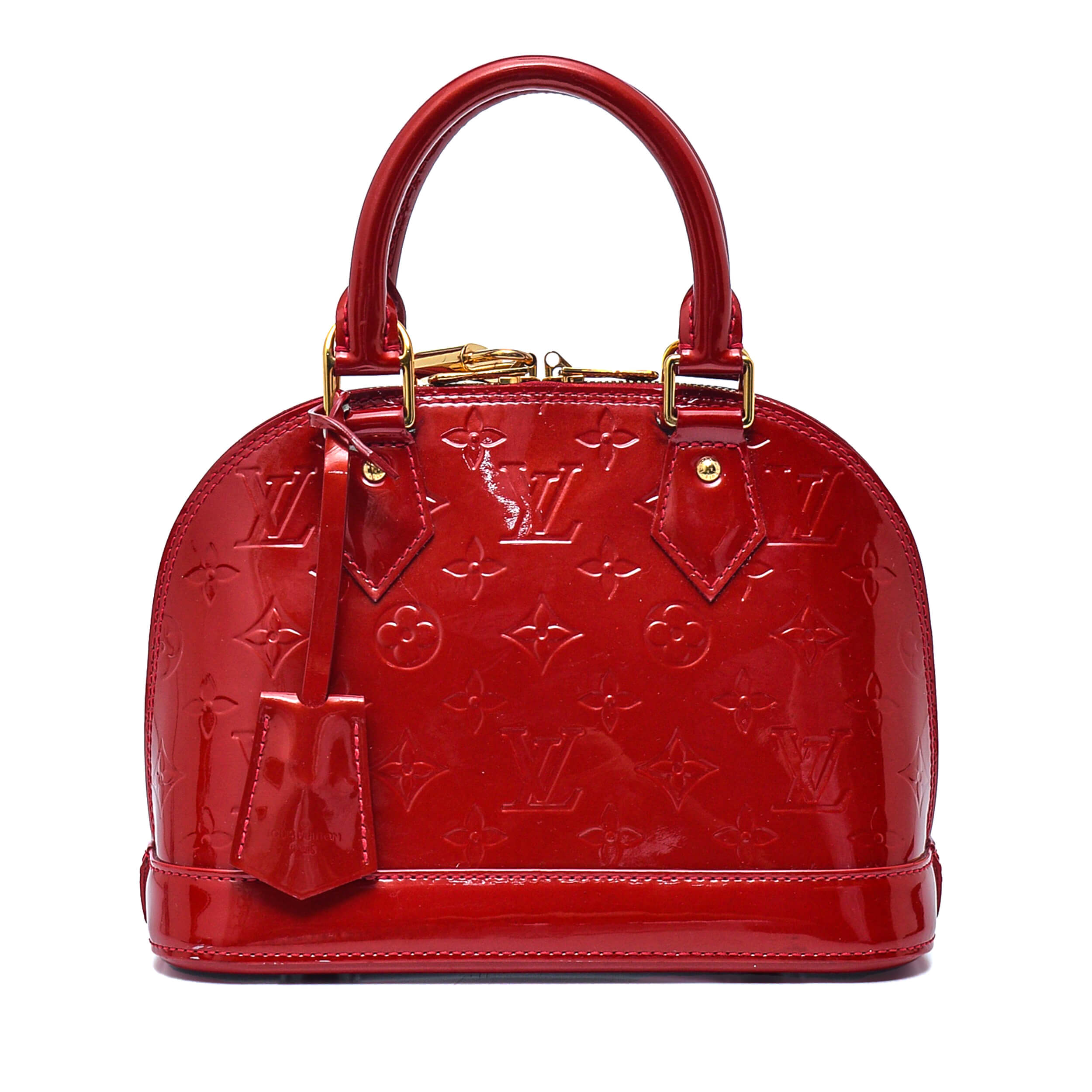 Louis Vuitton - Red Monogram Vernis Leather Alma BB Bag